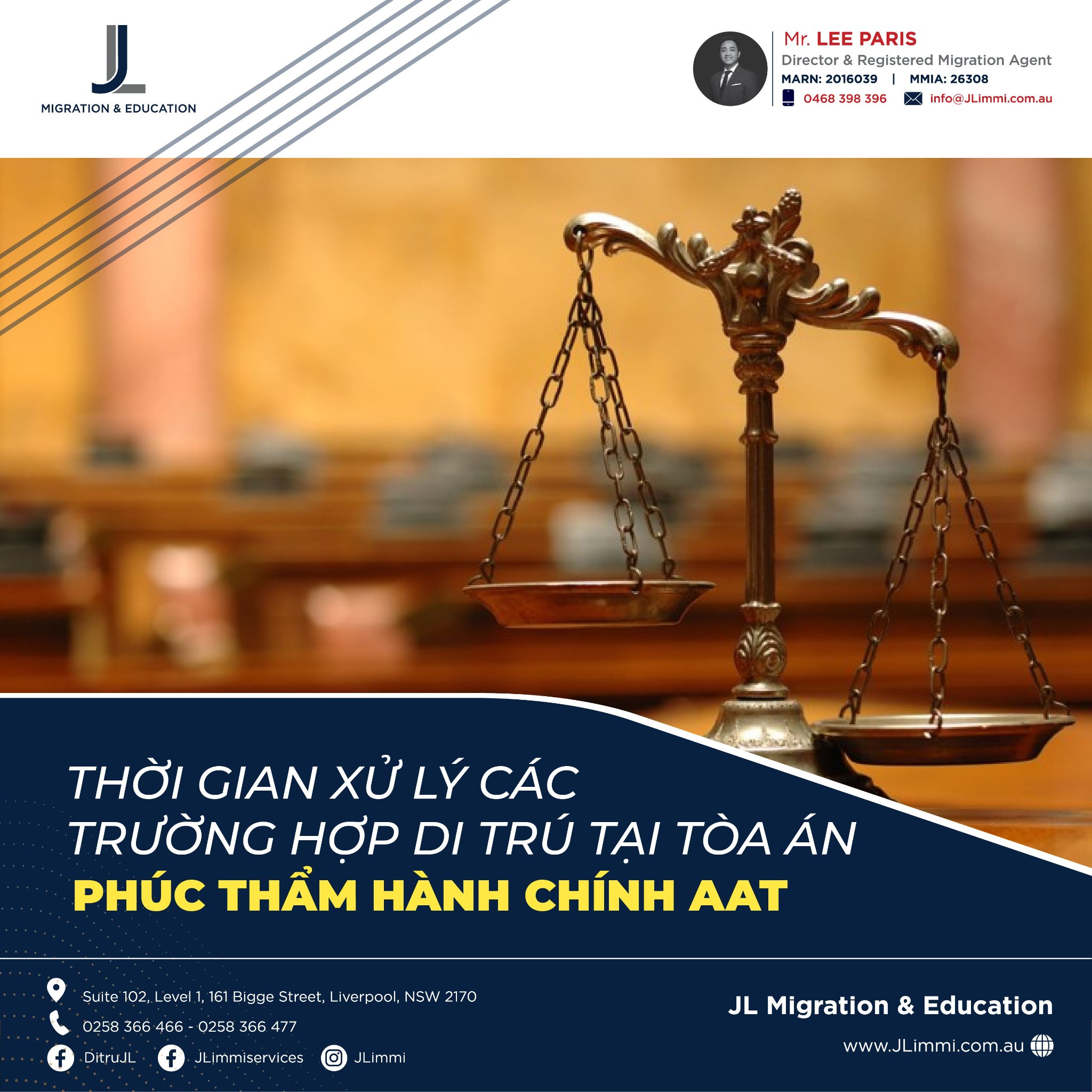 Thời gian xử lý các trường hợp di trú tại Tòa án phúc thẩm hành chính AAT